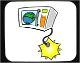 Mouse Pad with global warming, microwave, globe, world, earth