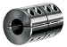 Climax S/S 303 Clamp Coupling, 1/4 x 1/4 Bore, 11/16 OD, 1-1/8 Length, 4-40 Screw