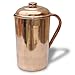 Copper Pitcher Jug with Lid Handmade Indian Drinkware Accessories