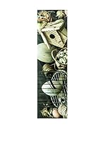 Huella deco Alfombra de Vinilo (Gris Oscuro/Beige)