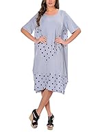 100% lino Vestido Josy (Gris Perla)