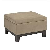 Avenue Six Regent Ottoman - Easy Brownstone.