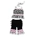 Mud Pie Little Girls Rick Rack Ruffle Capri Baby Boutique Outfit
