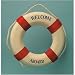 Nautical Welcome Aboard Cloth Life Ring Red 13.5