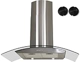 FIREBIRD New 30" European Style Wall Mount Stainless Steel Range Hood Vent W/Push Button Control FBTK-S307H-75