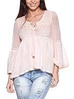 Peace & Love Blusa (Rosa Claro)