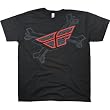 Fly Racing Bone-A-Fide Men's Short-Sleeve Casual Wear Shirt - Black