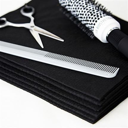 EuroTowel Disposable Salon Towels- Black