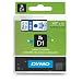 DYMO Labeling Tape, D1, Split Back, Adhesive, Easy Peel, 1/2"x23', Blue Print  on Clear Tape