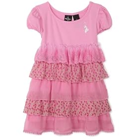 Baby phat Girls 2-6x Mixed Material Dress