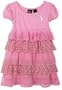 Baby phat Girls 2-6x Mixed Material Dress,Cotton Candy,2T