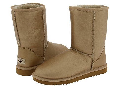 UGG Australia Classic Short Gold Metallic Ladies Boots (8)