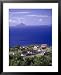 Brades Town View from Baker Hill, Montserrat Framed Art Poster Print by Walter Bibikow, 25x31