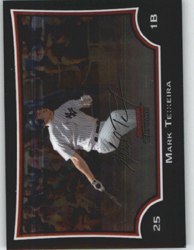 2009 Bowman Chrome Refractors #117 Mark Teixeira - New York Yankees (Baseball Cards)