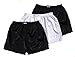 Black, White, Black Thai Silk Boxer Shorts Men Sleepwear Pack of 3