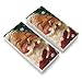 Christmas Holiday Santa Claus Tasting Snowflakes Eraser Set of 2