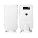 Nokia E71 Designio Leather Case (Winter White (vertical flip cover))