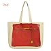 セレブ注目ブランド！Thursday Friday サーズデイ・フライデイ together bag エルメスバーキン風パロディプリント　トートバッグ【レッド】　並行輸入品