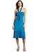 Wrapper Women's Knit Maxi Dress With Macrame Tie Detail, Turquoise, Large 12/14