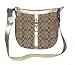 Coach Chelsea Khaki Signature Metallic Gold Duffle Handbag 14446
