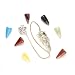 Cage Pendulum with 7 Interchangable Gemstones, Metaphysical Dowsing Tool