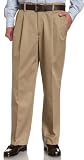 Izod Men's Comfort Chino Double Pleat Pant With Sportflex Waistband