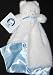 Gerber Bear Security Blanket with Blue Satin Lining Image