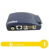 LinkStyle LK-21941 PC Laptop to TV/LCD Moniter/Projector Converter (Input Interface:VGA; Output Interface: 1 RCA + 4 Pin S-video + VGA Splitter)