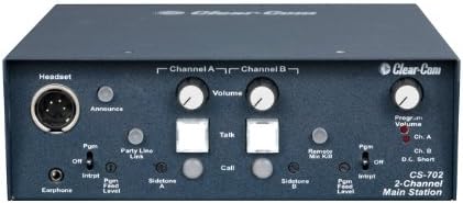 Clear-Com CS-702 2-Channel Portable Headset Main Station