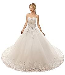 Strapless Tulle Sweetheart Lace-Up Evening Dress/Wedding Dress 