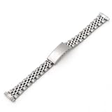Voguestrap TX363W Allstrap 11-14mm Silver Adjustable-Length Rolex-Type Clasp Watchband on sale