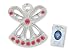 JULY RUBY Birthstone Wings & Wishes Angel Tac Pin