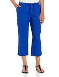 Jones New York Women's Petite Crop Pant With Elastic Waist, Bright Sapphire, 4P