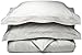 Amazon Brand – Pinzon 400-Thread-Count Pleated Hem Egyptian Cotton Duvet Set - Full/Queen, Sterling