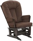Dutailier Ultramotion Modern Hoop Glider Rocker, Brown