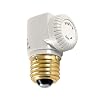 GE 55431 Dimmer, Light Socket Indoor with Light Level Control Knob, White