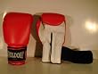 Boxing Bag Gloves in Vinyl 4oz RED