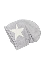Zwillingsherz Gorro Star (Gris Claro / Blanco)