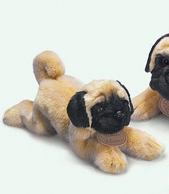 41IO3DaV1NL Pug Dog Plush Yomiko Classic 11 Stuffed Animal Dog By Russ Berrie