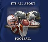 TeamExpress - Coed Adult Its All About Football T-Shirt