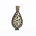 Yumei Jewelry Antique Bronze Small Small Water Drop Diffuser Locket Aromatherapy Essential Oil Pendant Cage Locket,Pack of 12