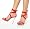 Red Satin/Clear