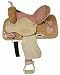 13" Rhinestone Crystal Pink Hearts Barrel Saddle By Blue River
