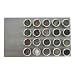 Lipper International SOHO 20-Piece Large Board Magnetic Spice Rack with Tins, Stainless Steel