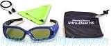 UltraClear IR Glasses with DIN 3 IR Transmitter (For Mitsubushi TVs and many DLP 3D projectors