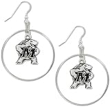 Maryland Terrapins School Charm Round Earrings
