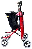 Health Circle Market Mate with Seat and Hand-brakes, Crimson