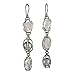 MELISSA JOY MANNING- Three Drop Herkimer Diamond and Pearl Earring