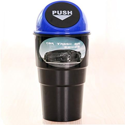 Vivinature Premium Quality Vehicle Trash Bin Plastic Car Trash Mini Travel Storage Can Cute Car Cup Trash Can(Blue)