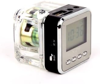 NIZHI TT-028 LED DISPLAY MINI SPEAKER USB FM SD FOR IPHONE IPAD IPOD MP3 PC TT-028 BLACK